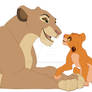 Sarabi + Simba - Mother + Son