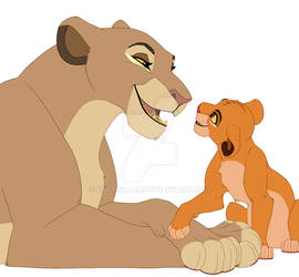 Sarabi + Simba - Mother + Son