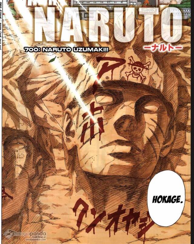 Portada del número final a color del manga Naruto 700