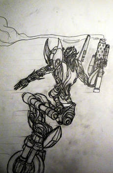 Arcee pencil sketch