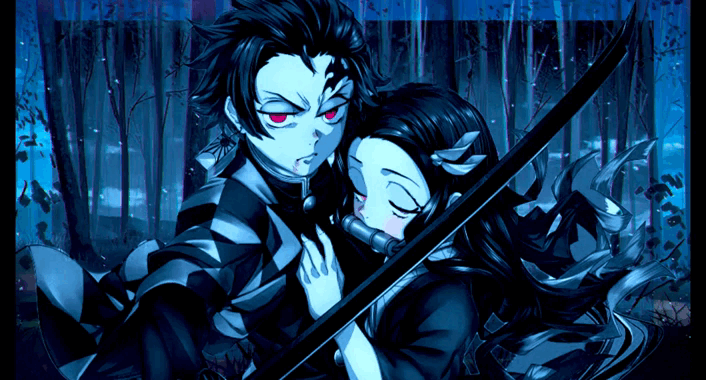 Gif Demon Slayer Tanjiro and Nezuko by Sarumah on DeviantArt