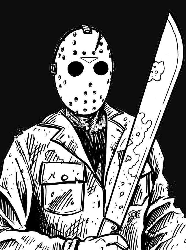 Friday The 13th Jason Coloring Pages Coloring Pages Kids 2019