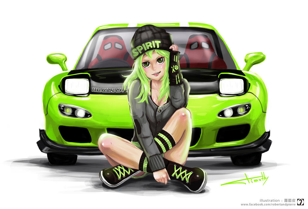 Racing Girl Wallpaper - RX 7 by Monsterhood13th on DeviantArt
