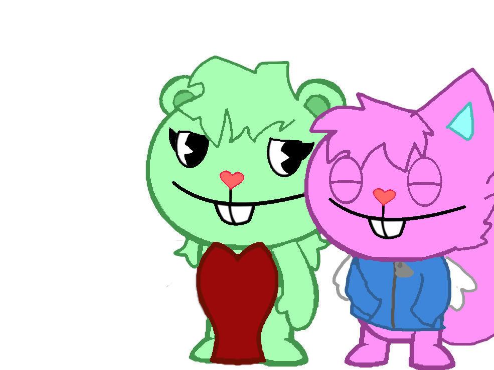 genderswapped flippy and kitty by Sylceon-HTF on DeviantArt