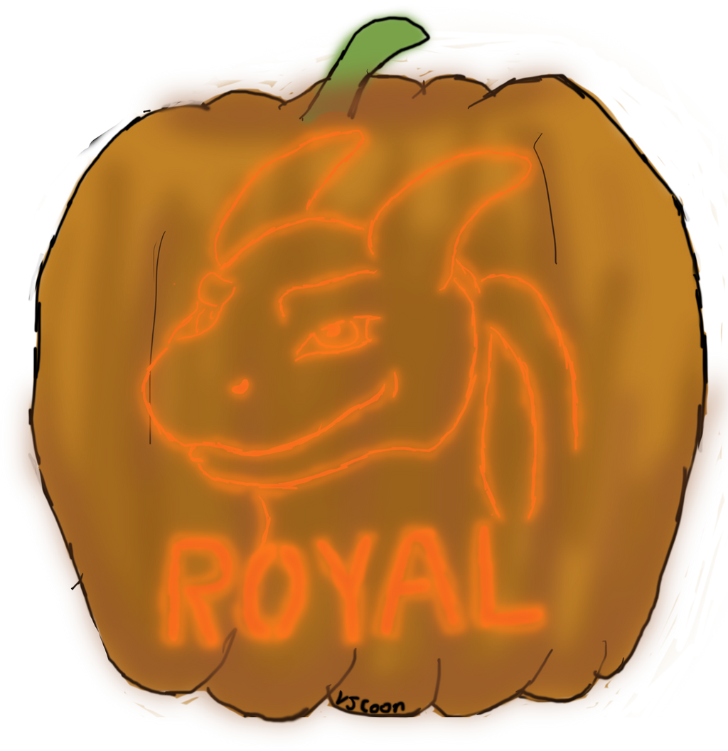 Royal Jack-o-lantern badge