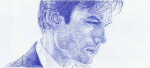 Ian Somerhalder. Blue biro.