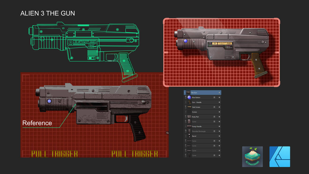 Alien 3 the gun by UltraVerdure on DeviantArt