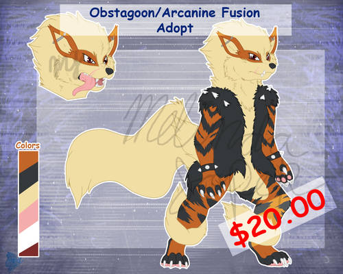 min19 $20 Obstagoon/Arcanine Fusion Adopt (Open)