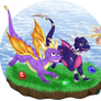 Spyro and Cynder