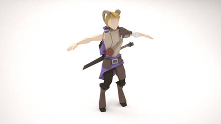 Low Poly Character - Curand Ethinor (WIP)