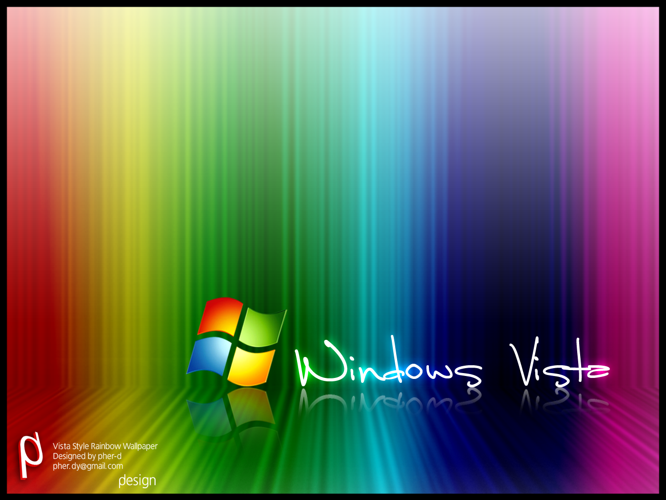 Vista Style Rainbow Wallpaper