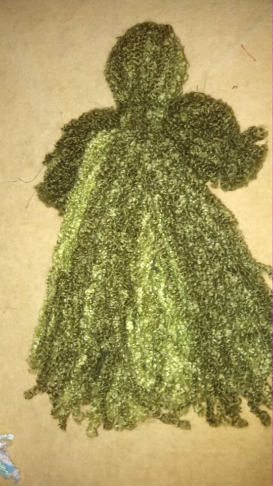 Green Yarn Doll