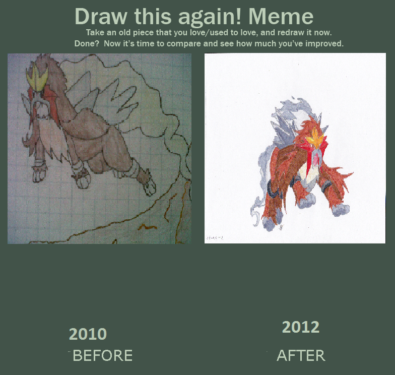 Entei Ran Meme Draw this again Meme - Entei by HuntersBloodTrainer on DeviantArt