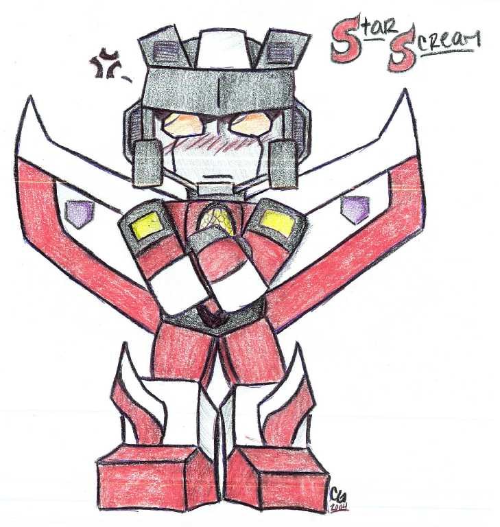 Chibi Starscream, Colored