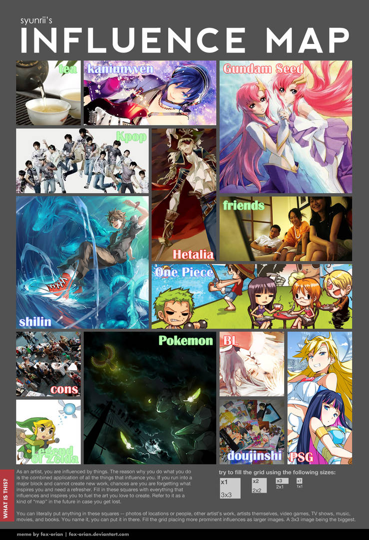Influence Map by ttururu on DeviantArt