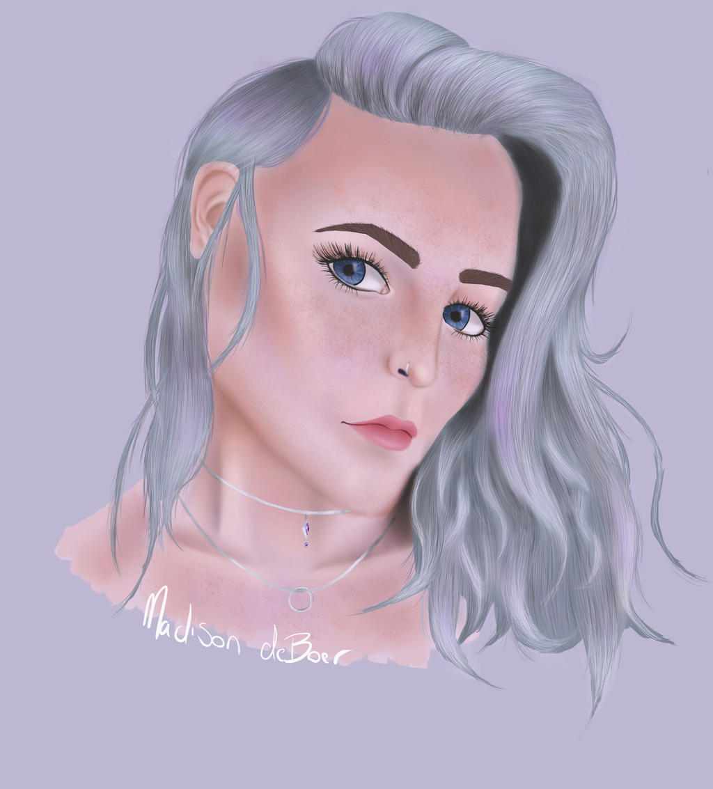Silver Haired Girl By Skylark22816 On Deviantart
