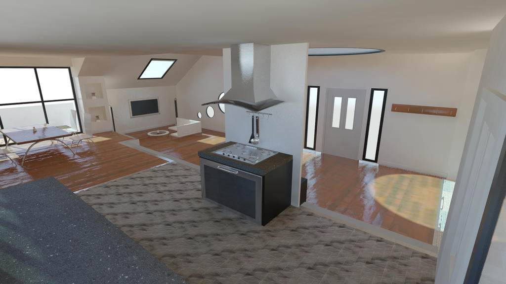3D House Interior 3 by ganondod on DeviantArt