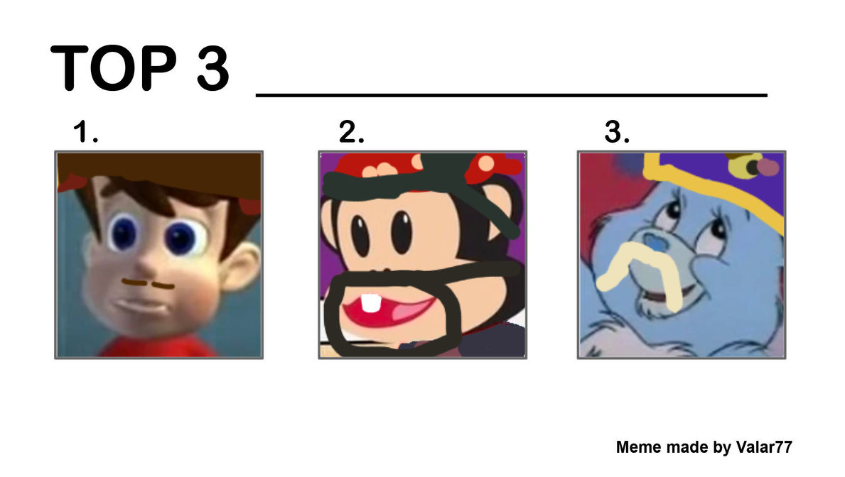 Top Three Meme by tickingtess20 on DeviantArt
