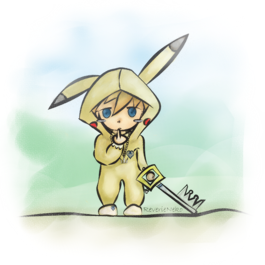 Pikachu top wearing hoodie