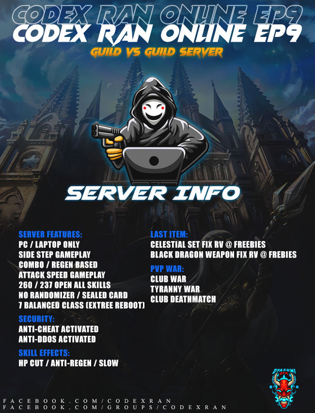 D Code Ran Online CODEX RAN ONLINE EP9 (Server Info) by xMie on DeviantArt