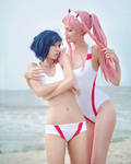 Zero two x Ichigo by neko-tin
