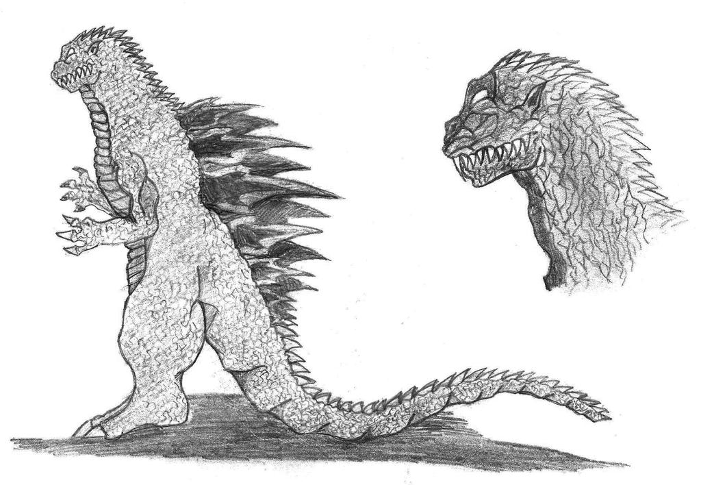 Godzilla Design Fan Art Di Godzilla 1954 The Evolution Of Godzilla: 70 Years Of Design