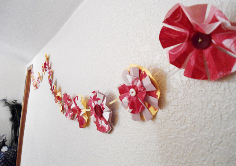 Paper Flower Garland Tutorial