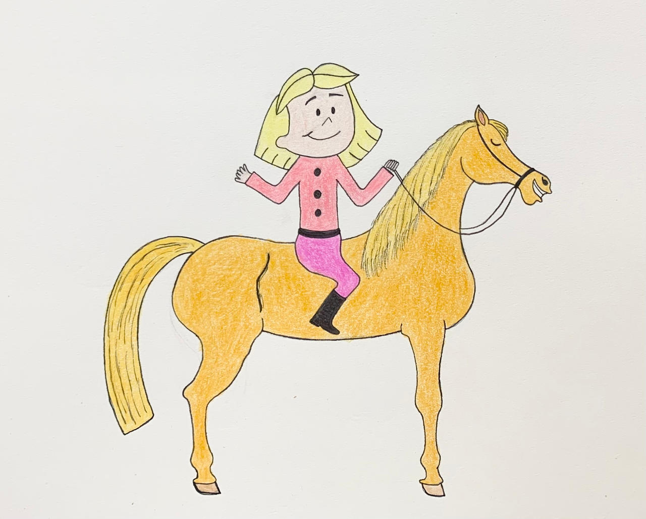 Emily Elizabeth Riding a Horse by jonstallion on DeviantArt
