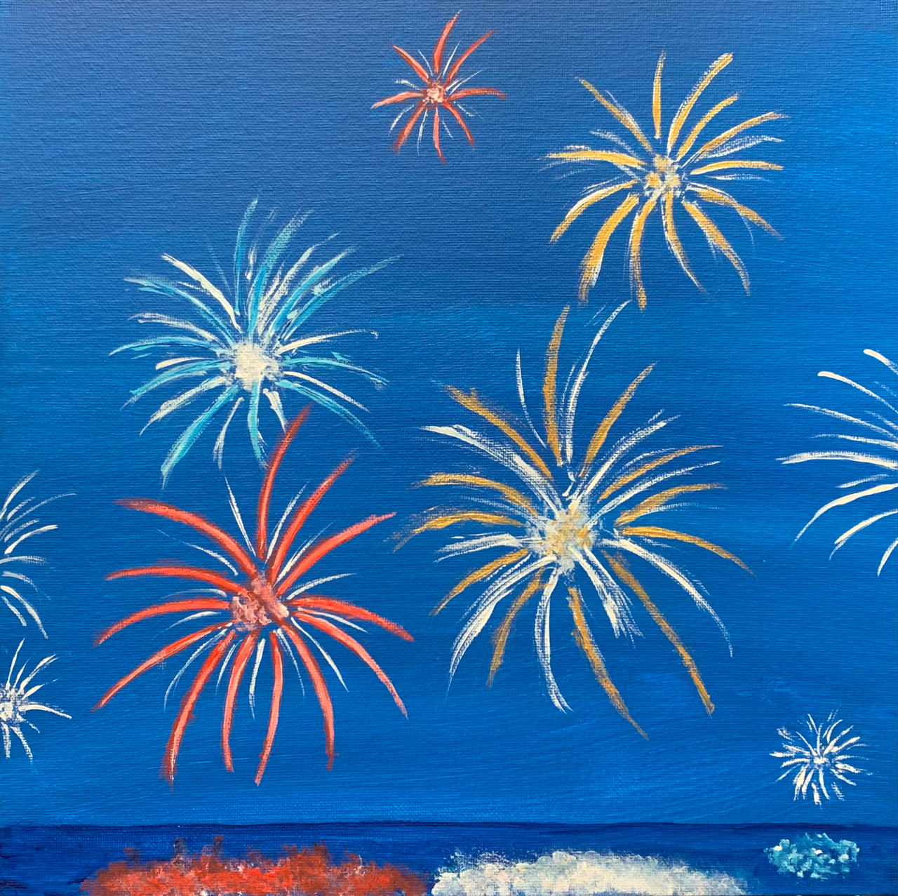 Fireworks Deviantart Fireworks Painting by jonstallion on DeviantArt