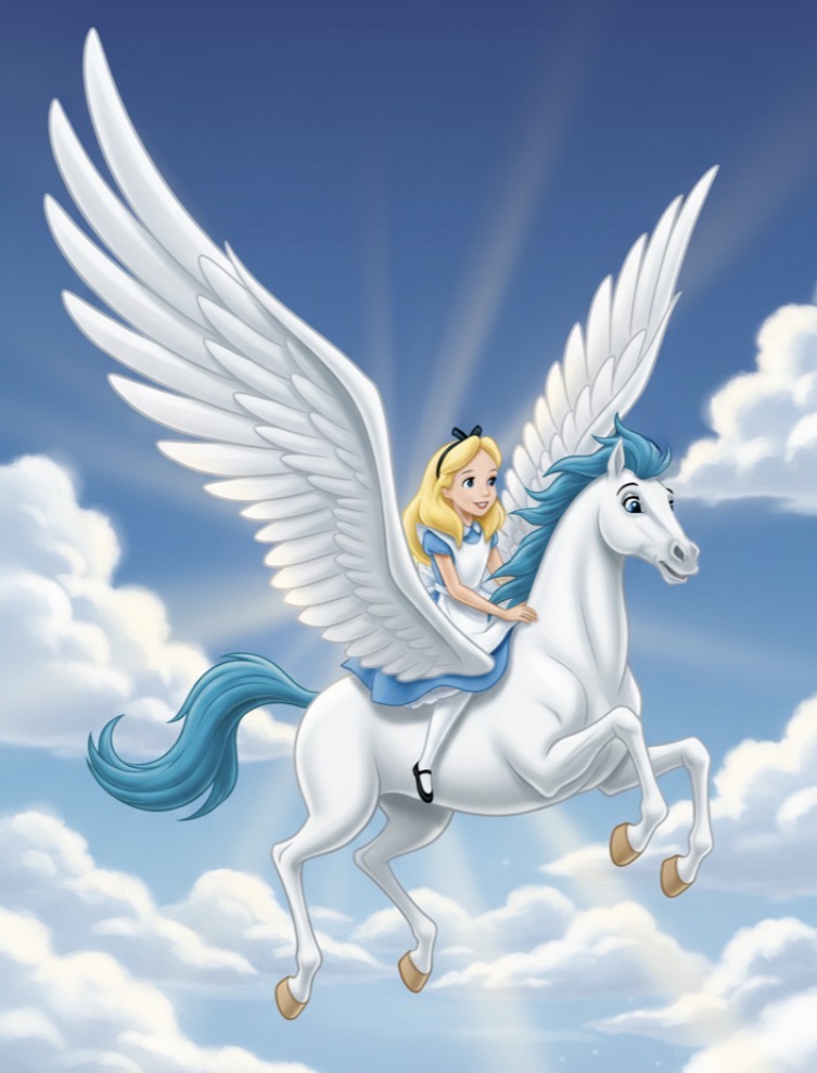 Pegasus Princess Rider Alice Riding A Pegasus by jonstallion on DeviantArt