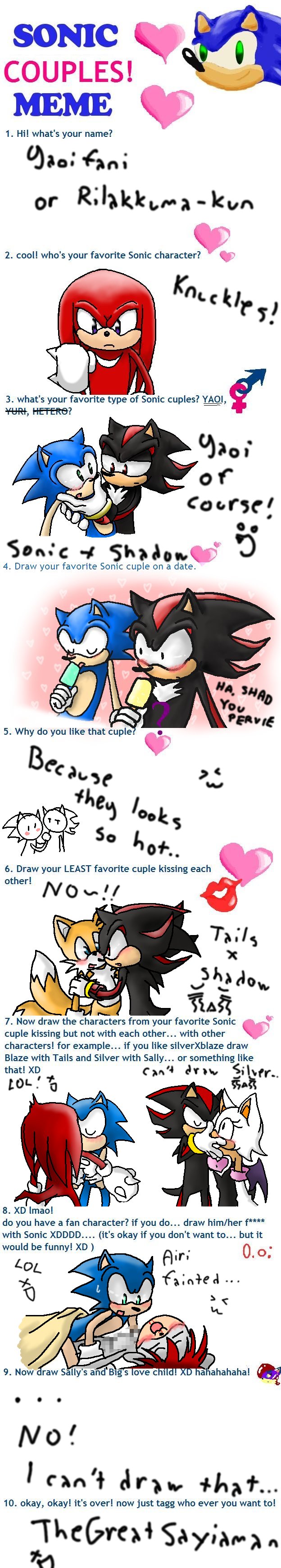 sonic couple meme