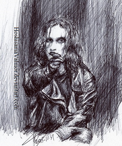 I just want him - The Crow pen sketch