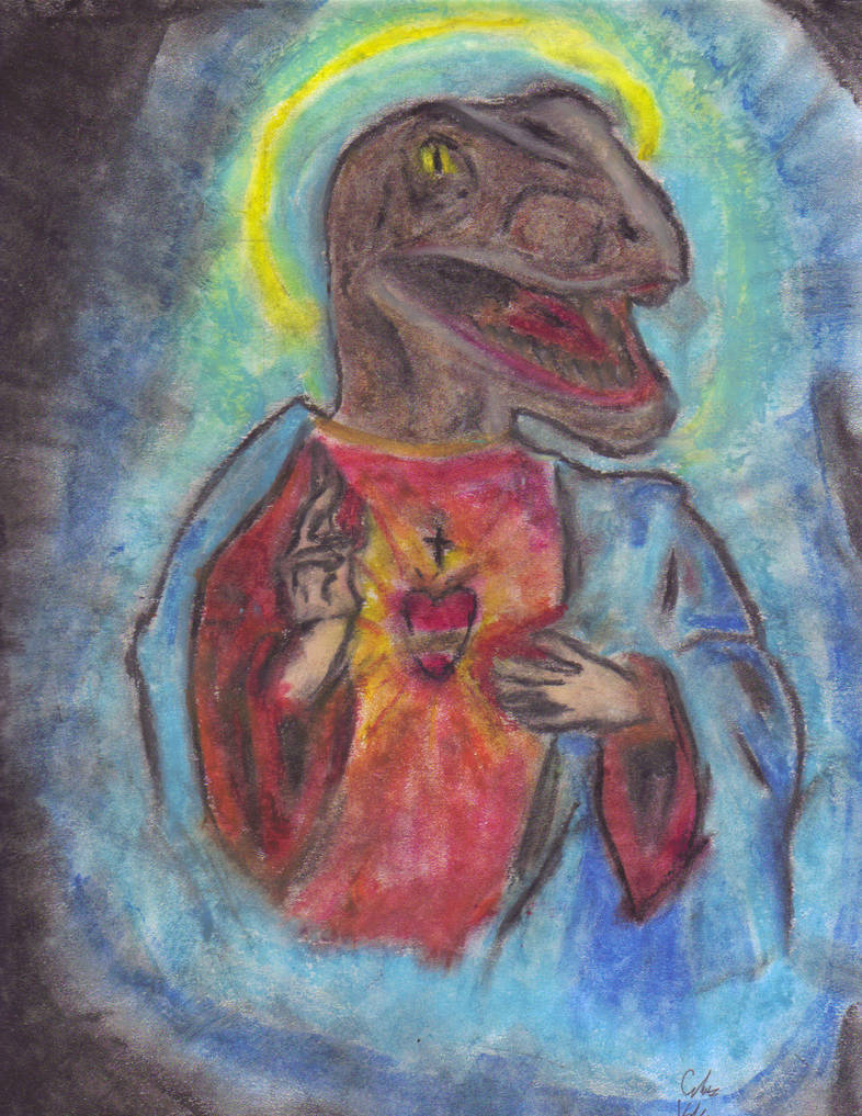 Our lord Raptor Jesus by ALBINO-NARWHAL on DeviantArt