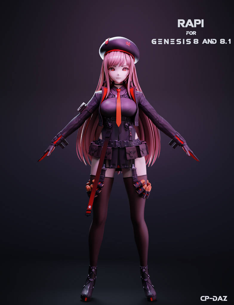 Rapi For Genesis 8 and 8.1 Female Done by cpdaz on DeviantArt