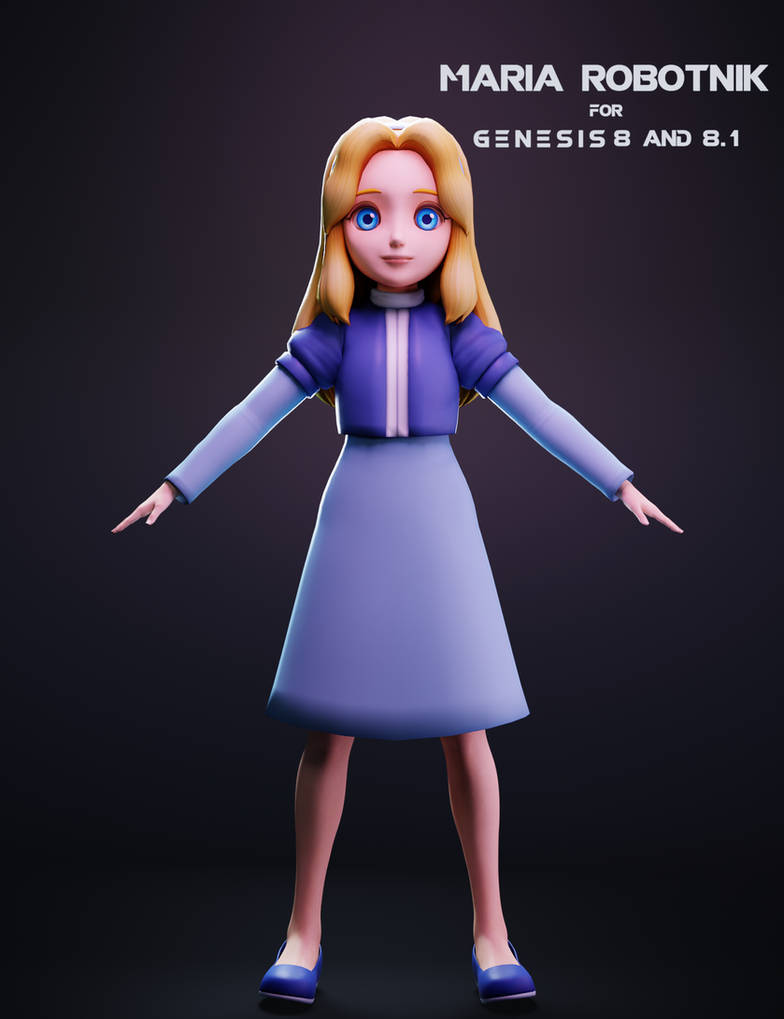 Maria Robotnik For Genesis 8 and 8.1 Female by cpdaz on DeviantArt