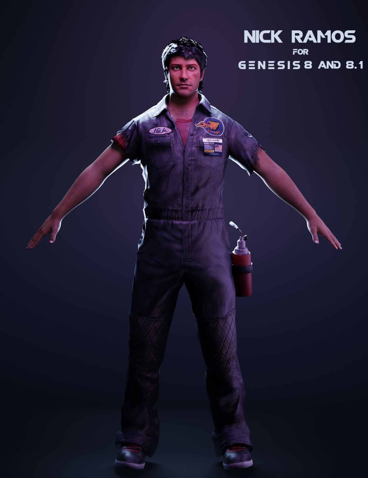 Nick Ramas Nick Ramos For Genesis 8 and 8.1 Male by cpdaz on DeviantArt