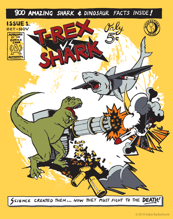 T-Rex Vs Shark