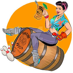The Cretins Guild Barrel Girl Merchandise Logo