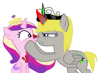 Gold Rainbow (Darkness Golder) With Cadance.