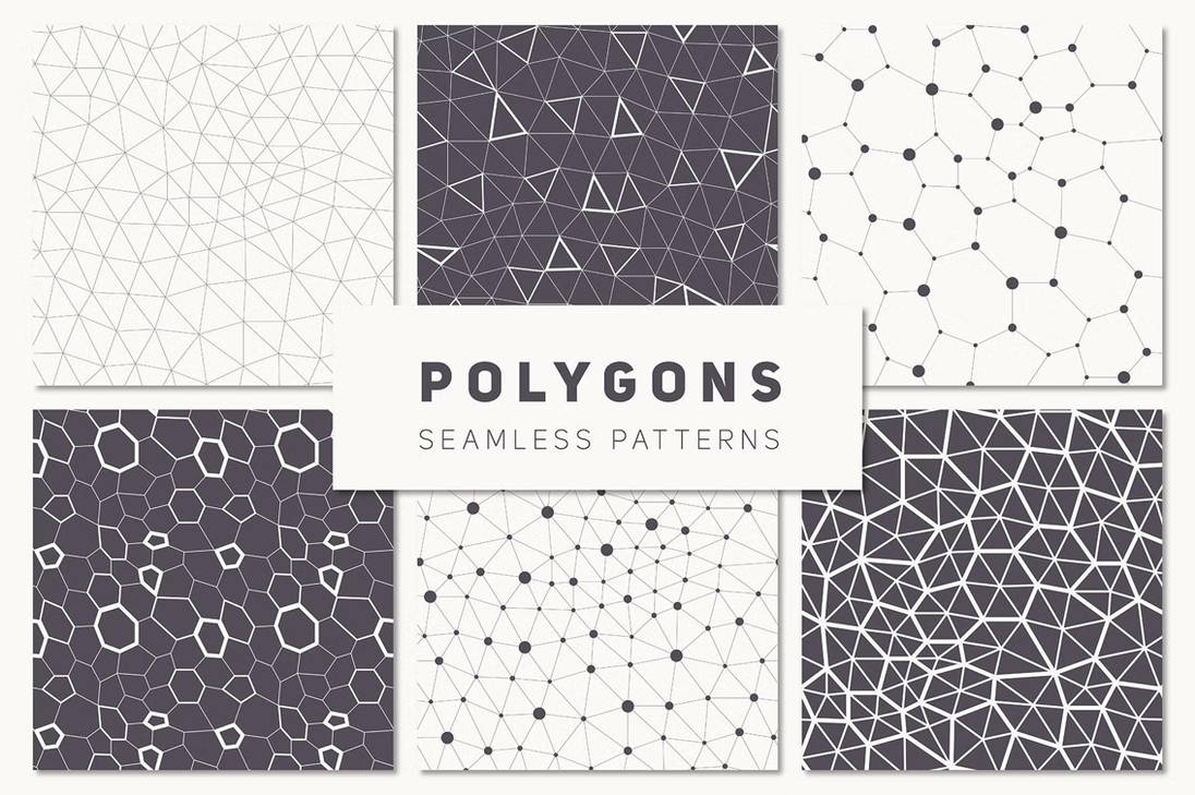 Polygons. Seamless Patterns Set by qotemodaha280 on DeviantArt