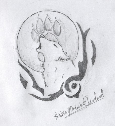 Wolf Tattoo Design