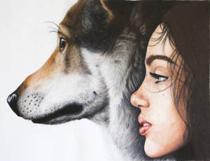 Girl with Dog