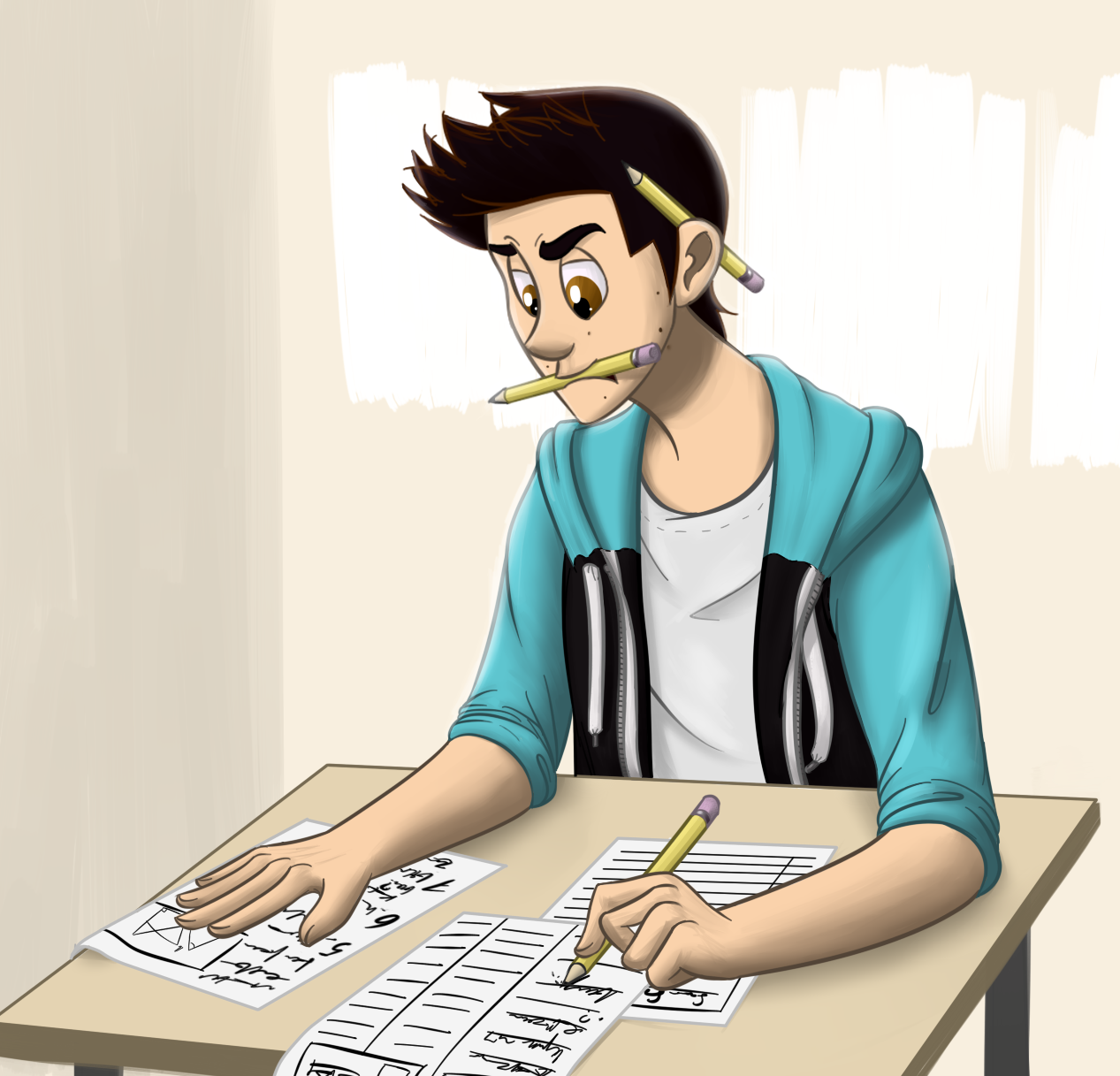 Stiles is studying