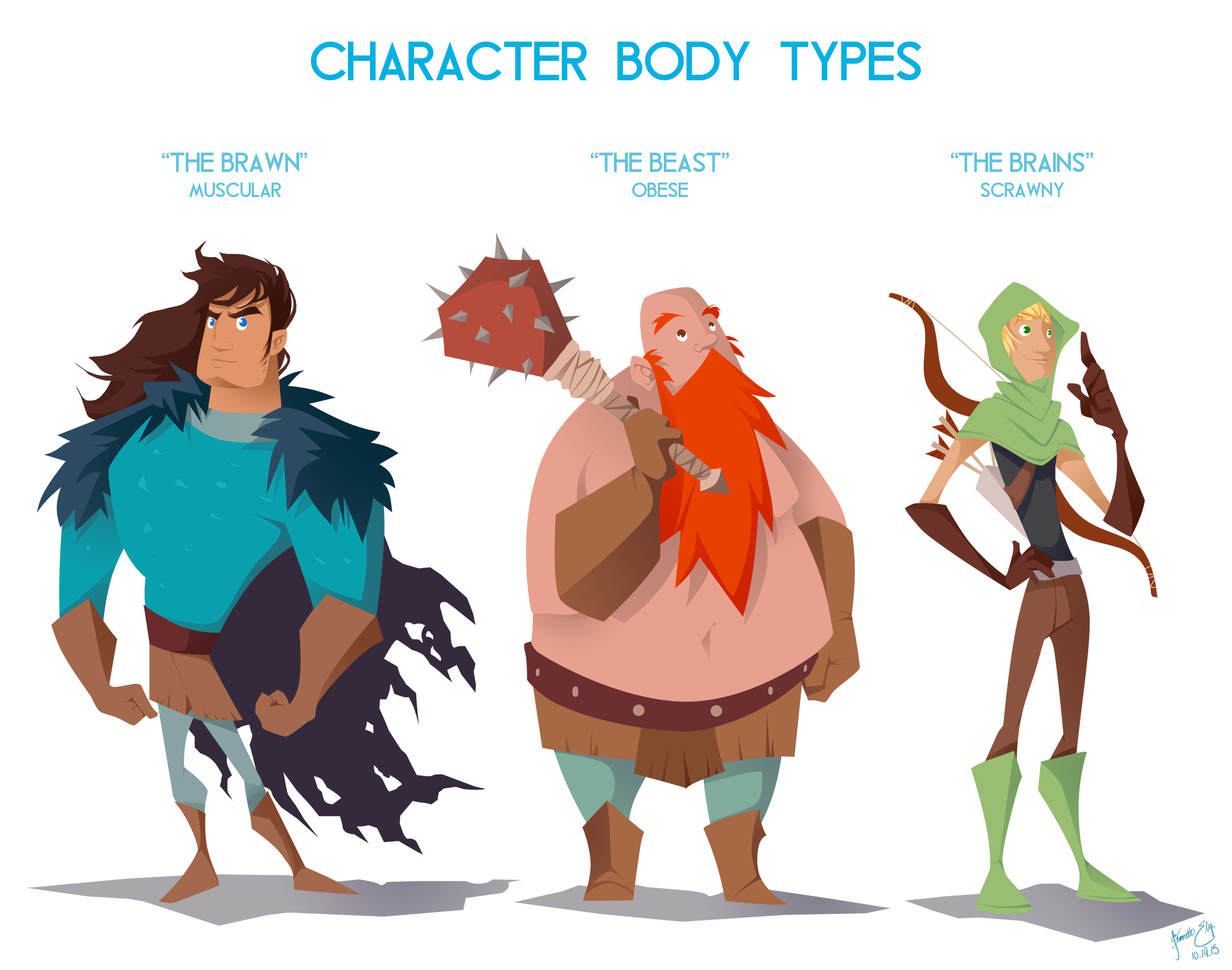 Character Body Types by ArcaneAvis on DeviantArt