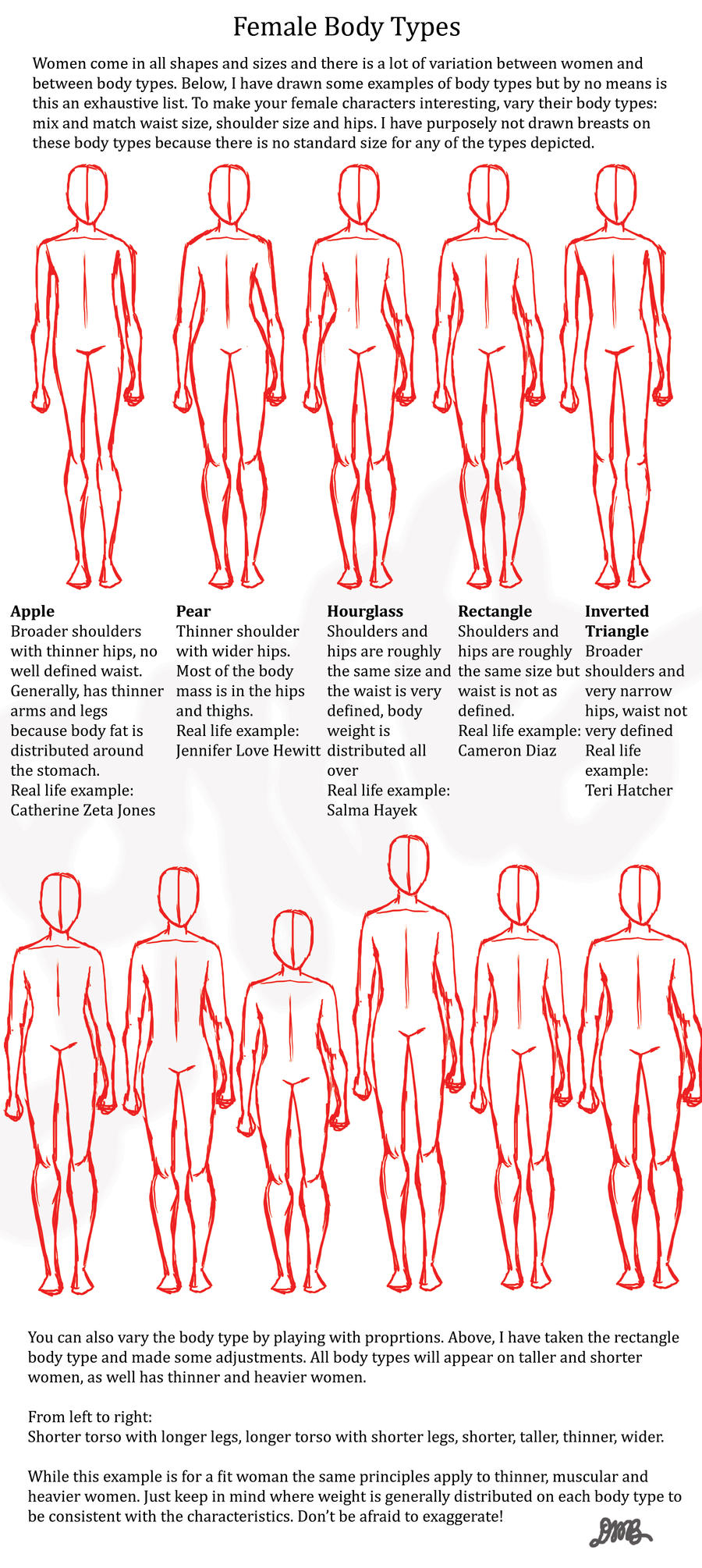 Female body shapes