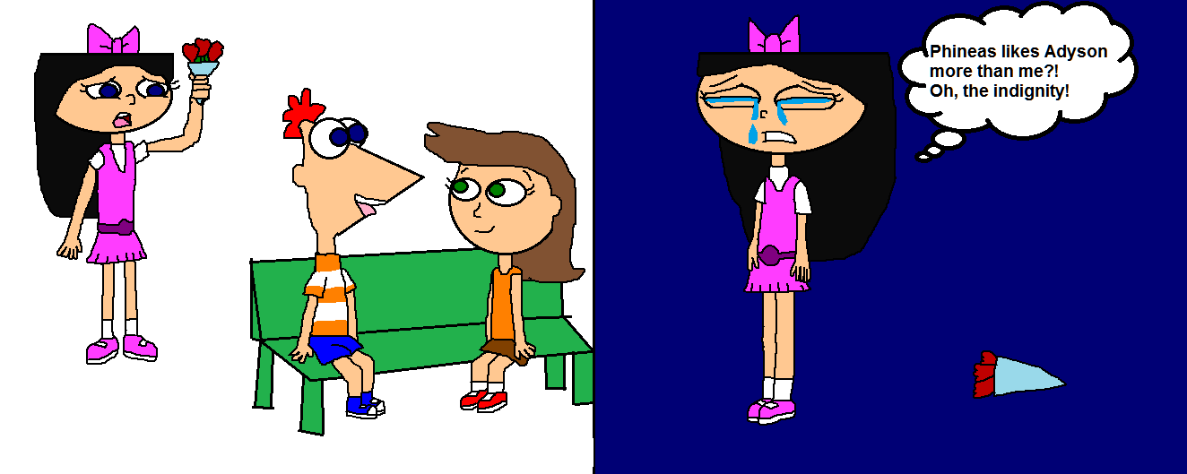 Isabella sees Phineas with Adyson