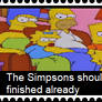 Even the Simpson family are tired of their show