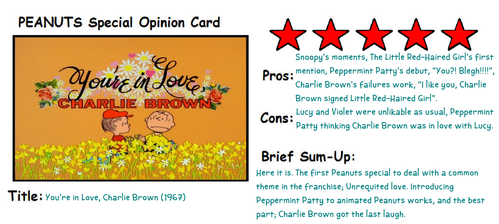 Peanuts Special Opinion Card Yilcb 1967 By Arthurengine On Deviantart Peanuts Special Opinion Card Yilcb 1967 By Arthurengine On Deviantart