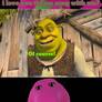 Shrek says no to Barney