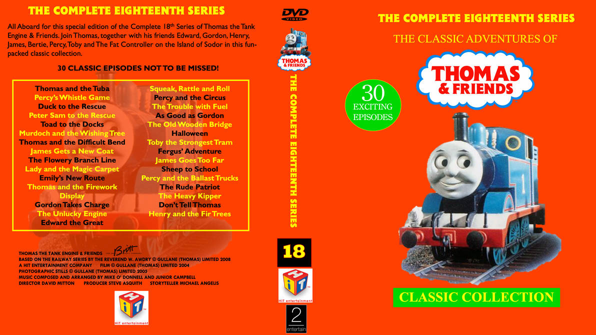 Thomas And Friends Complete Series 18 DVD Cover By ArthurEngine On thomas-and-friends-complete-series-18-dvd-cover-by-arthurengine-on